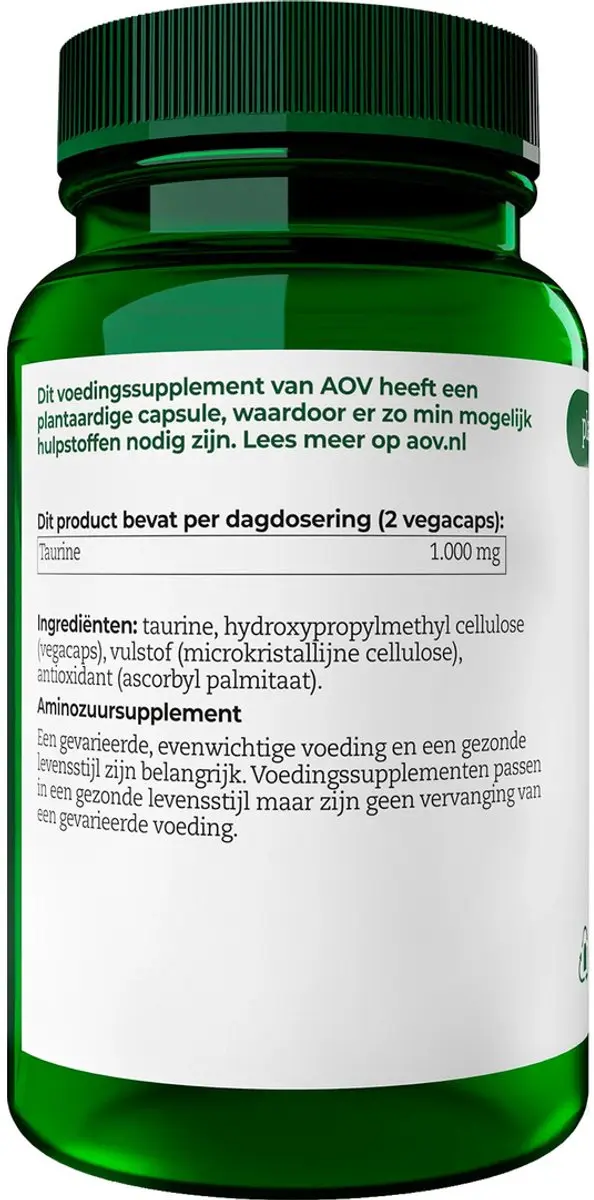 AOV 611 Taurine Voedingssupplement 60 Vegacaps