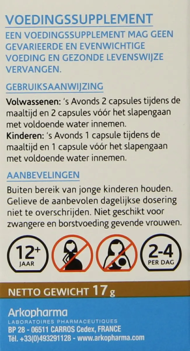 Arkopharma Hop Arkocaps Voedingssupplement 45 Stuks