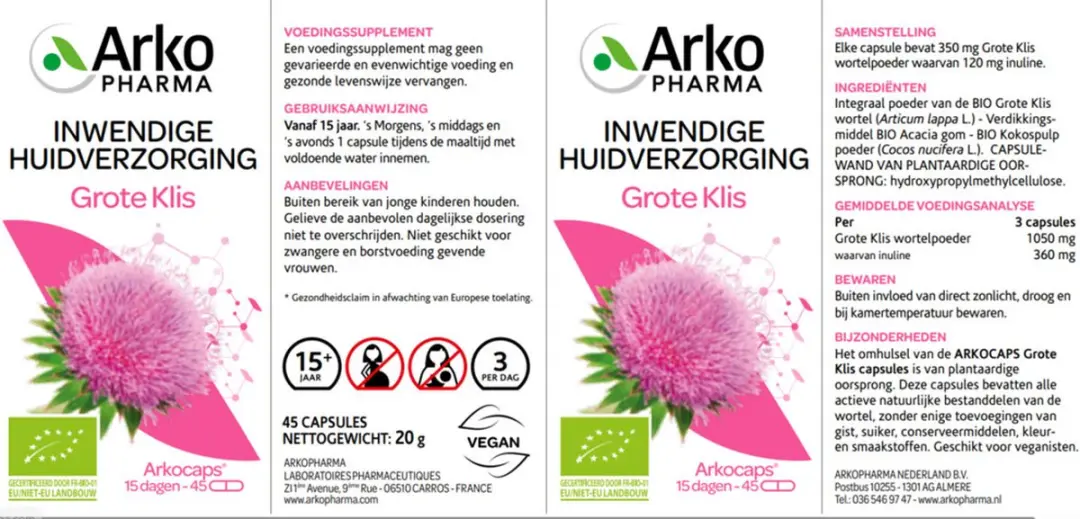 Arkopharma Arkocaps Grote Klis - 45 Capsules