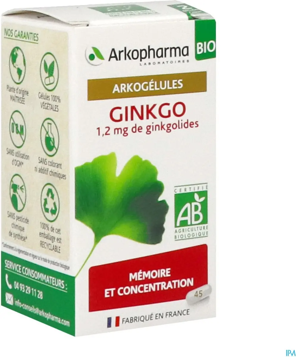 Arkopharma Arkocaps Ginkgo Bio Caps 45 - 17ml