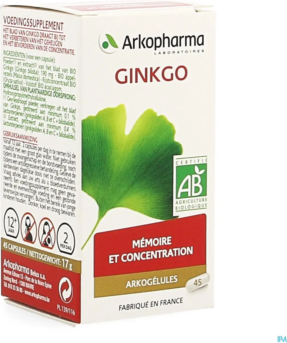 Arkopharma Arkocaps Ginkgo Bio Caps 45 - 17ml