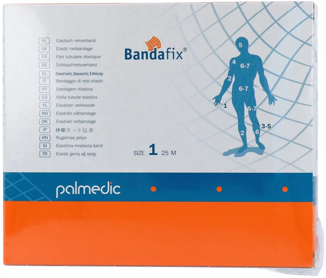 Bandafix Elastisch Netverband Katoen 1 Stuk - Wit