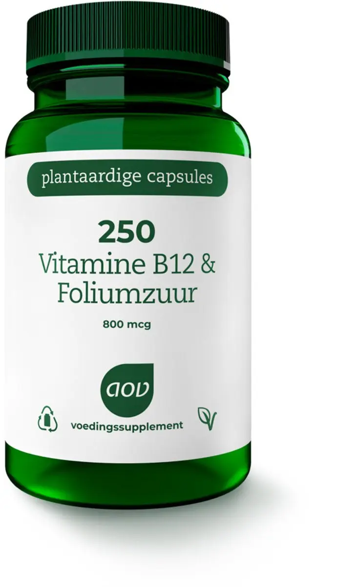 AOV Vitamine B12 & Foliumzuur 120 Vegacapsules