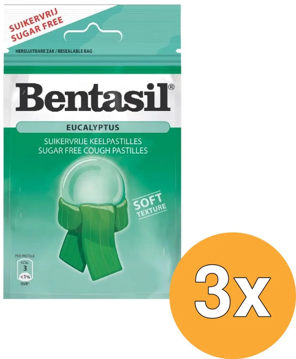 Bentasil Keelpastilles Eucalyptus - 3 Stuks