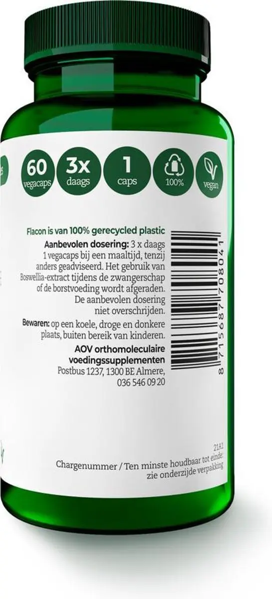 AOV Boswellia Voedingssupplement 60 Vegacaps