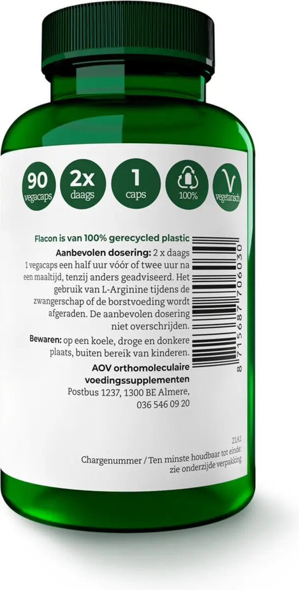 AOV L-Arginine 90 Vegacapsules
