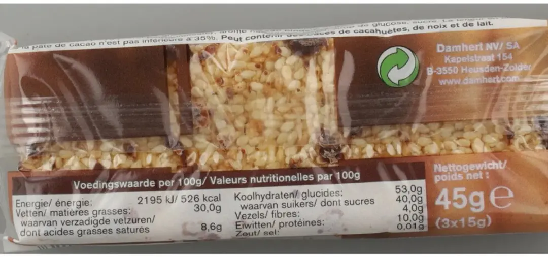 Damhert Traditional Sesambar Glutenvrij - 24x45g