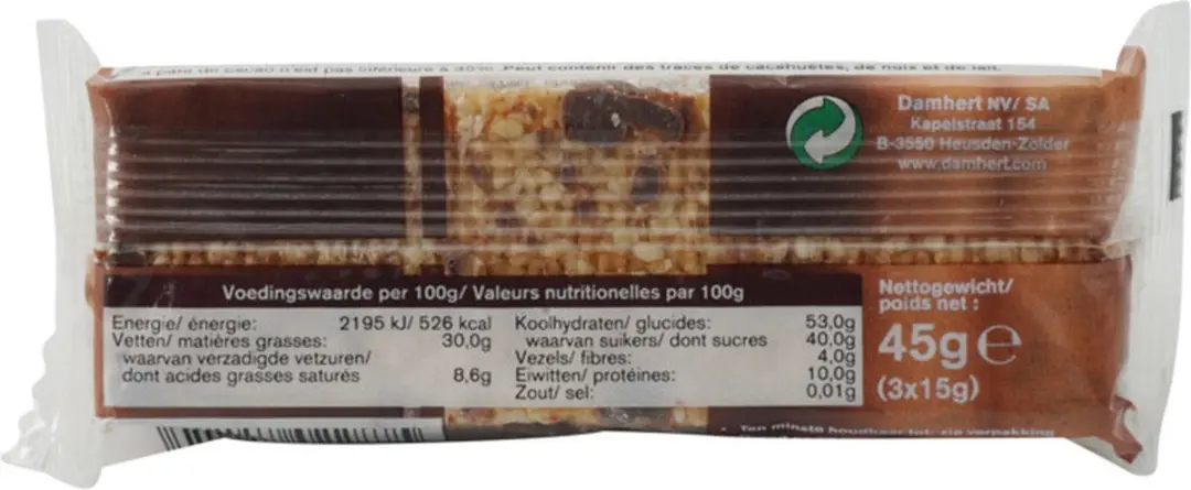 Damhert Traditional Sesambar Glutenvrij - 24x45g