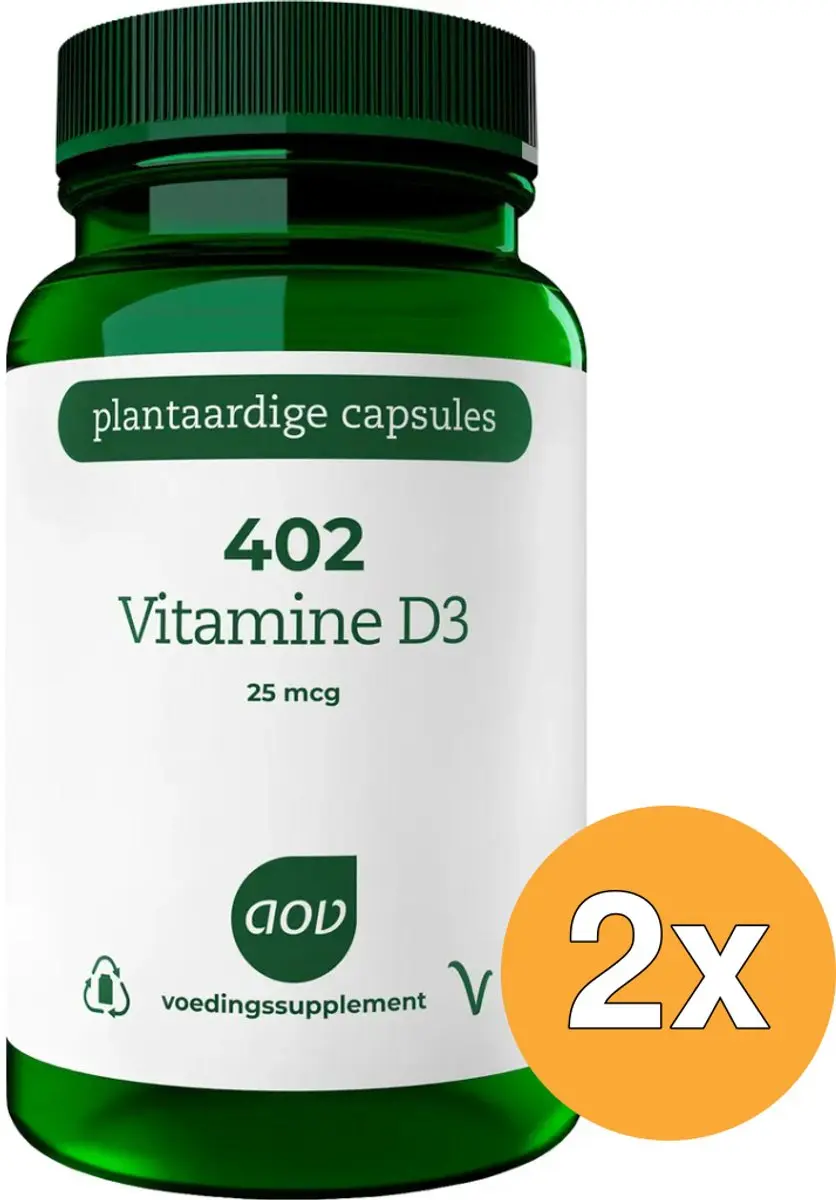 AOV Vitamine D3 25 mcg - 120 Vegacapsules