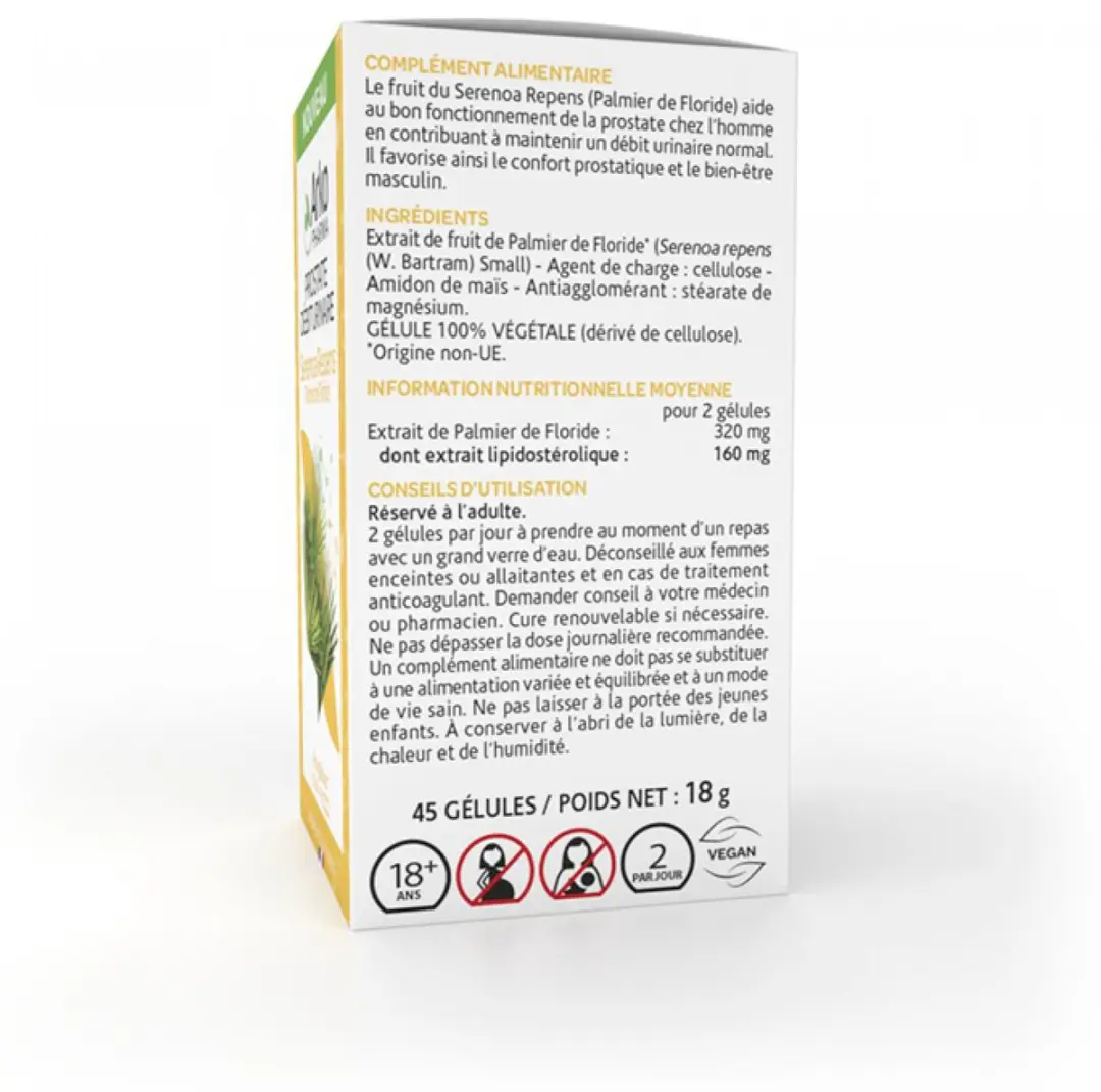 Arkopharma Arkogélules Prostate Débit Urinaire 45 Capsules