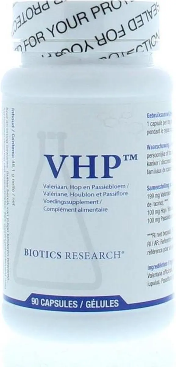 Biotics Vhp Valeriaan/Hop/Pass Capsules - 90 Stuks