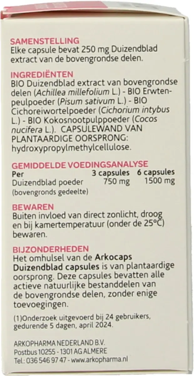 Arkopharma Duizendblad Capsules 30 Stuks