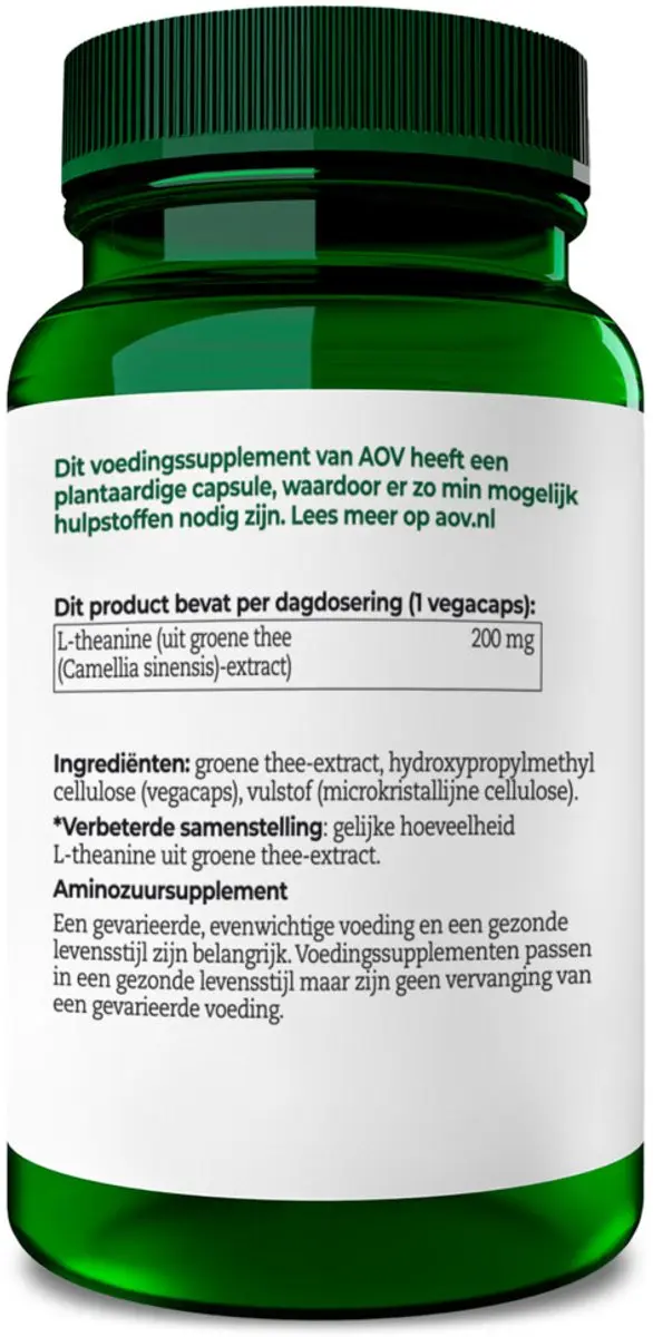AOV L-Theanine 60 Stuks - 2x30 Vegacapsules