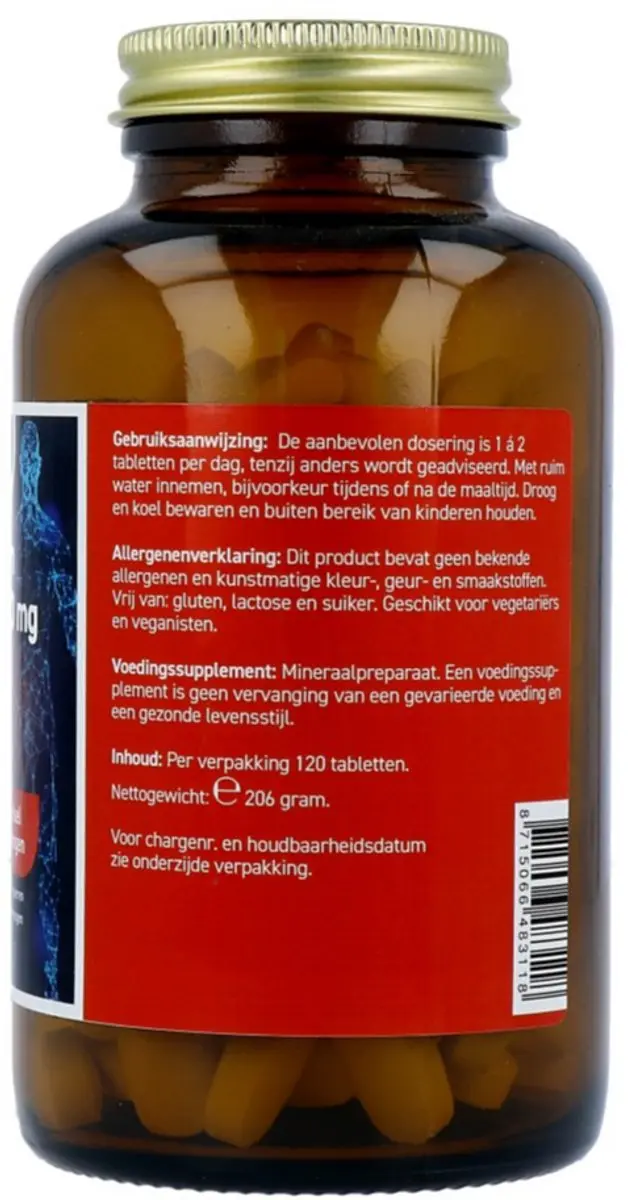 All Natural Magnesiumcitraat 400mg 120 Tabletten