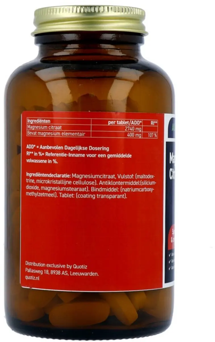All Natural Magnesiumcitraat 400mg 120 Tabletten