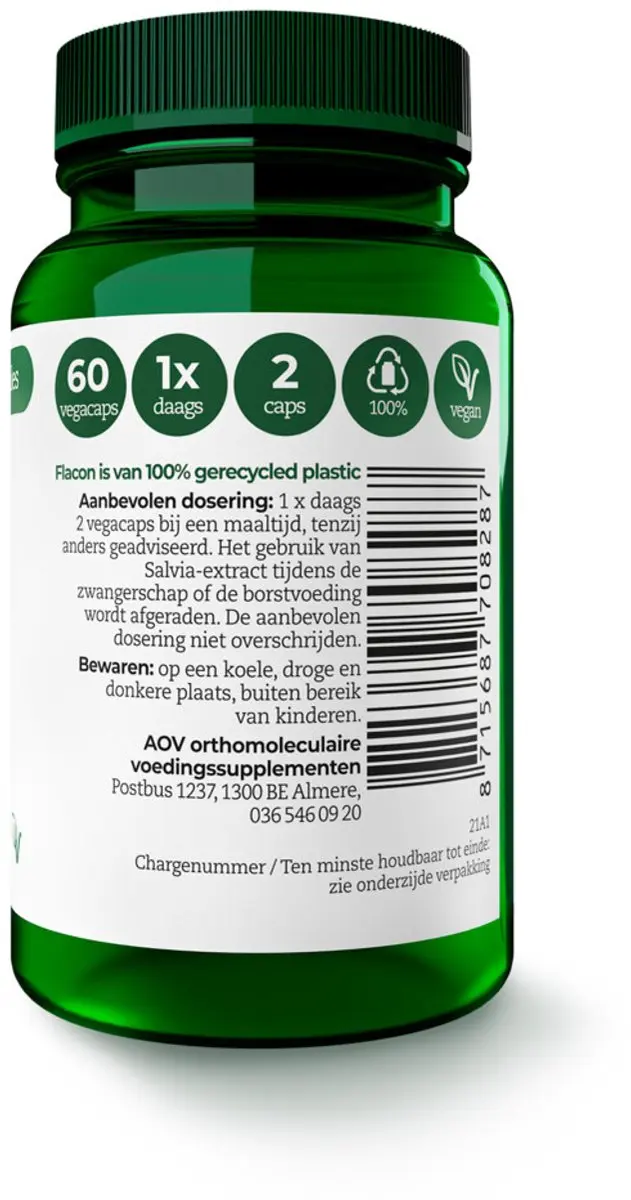 AOV Salvia-extract 120 Vegacapsules - 2x60