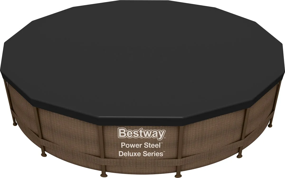 Bestway Flowclear Afdekhoes Zwembad 427cm - Zwart