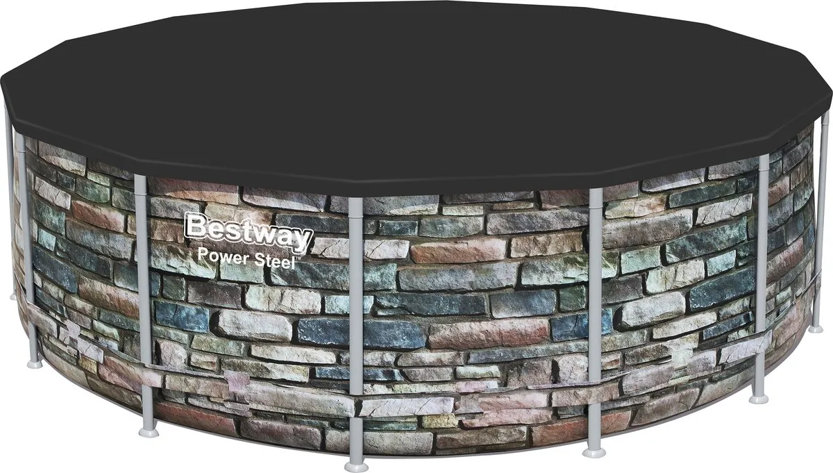 Bestway Flowclear Afdekhoes Zwembad 427cm - Zwart