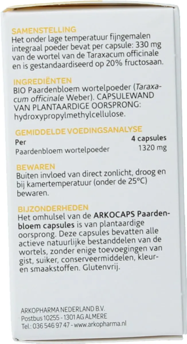 Arkopharma Arkocaps Paardebloem 45 Capsules