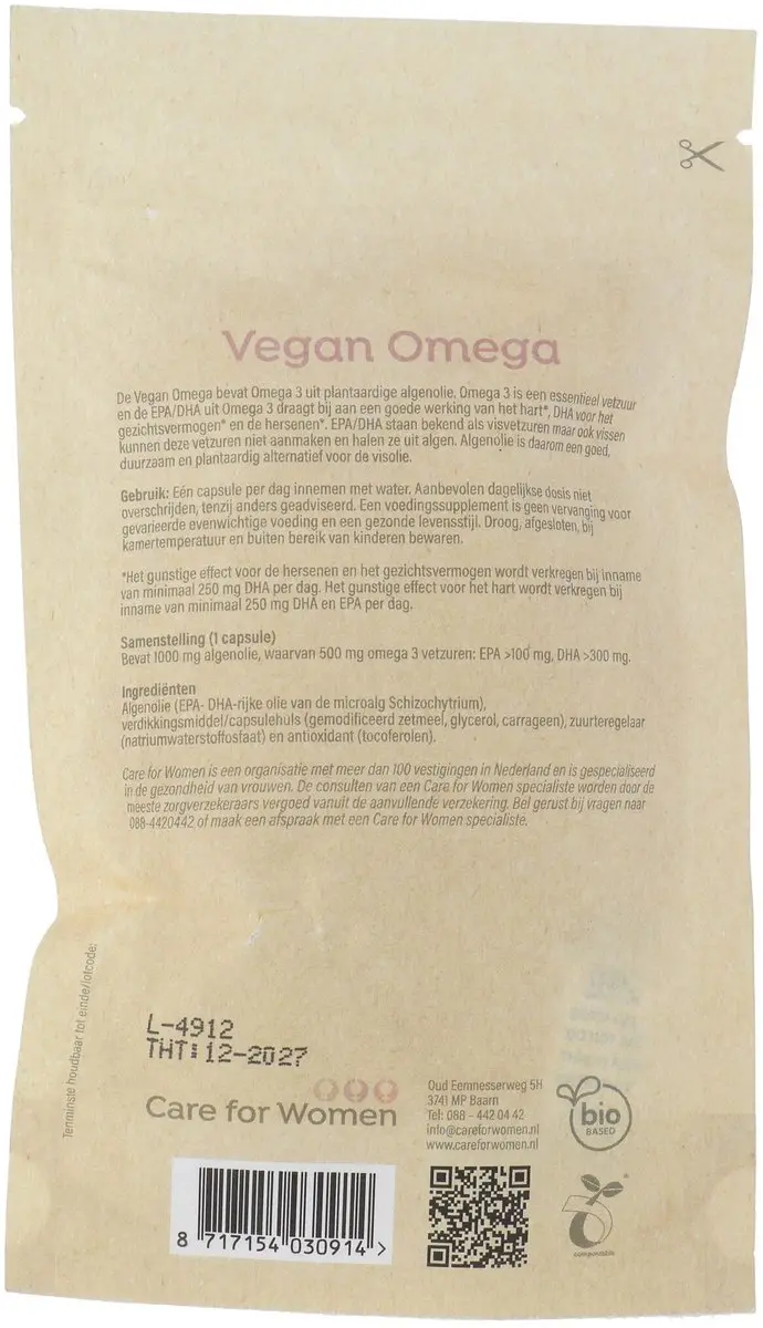 Care For Women Omega 3 Visolie - 60 Capsules