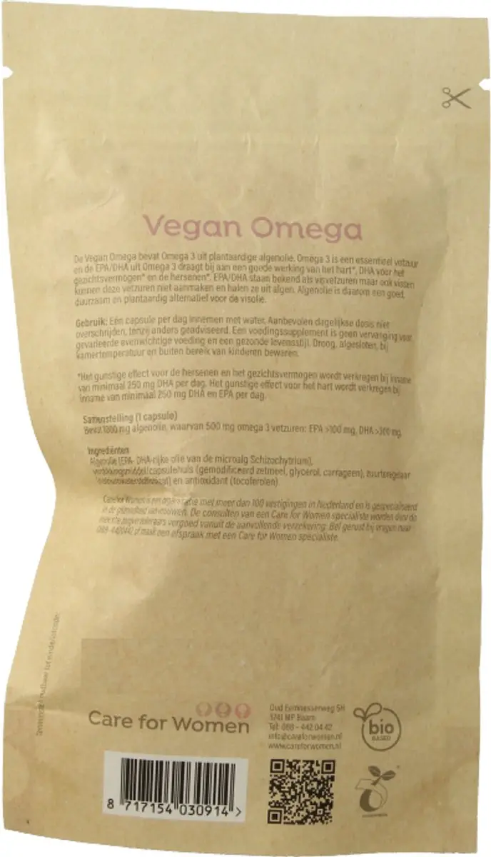 Care For Women Omega 3 Visolie - 60 Capsules