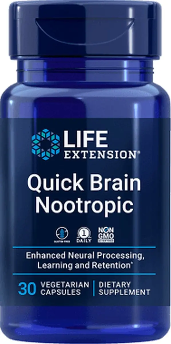 Life Extension Quick Brain Nootropic - 30 Capsules