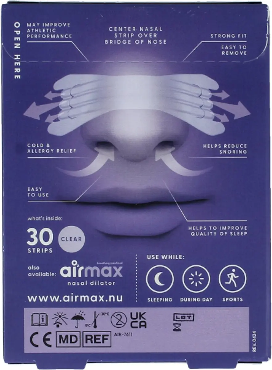 Airmax Nasal Strips - 30 Stuks