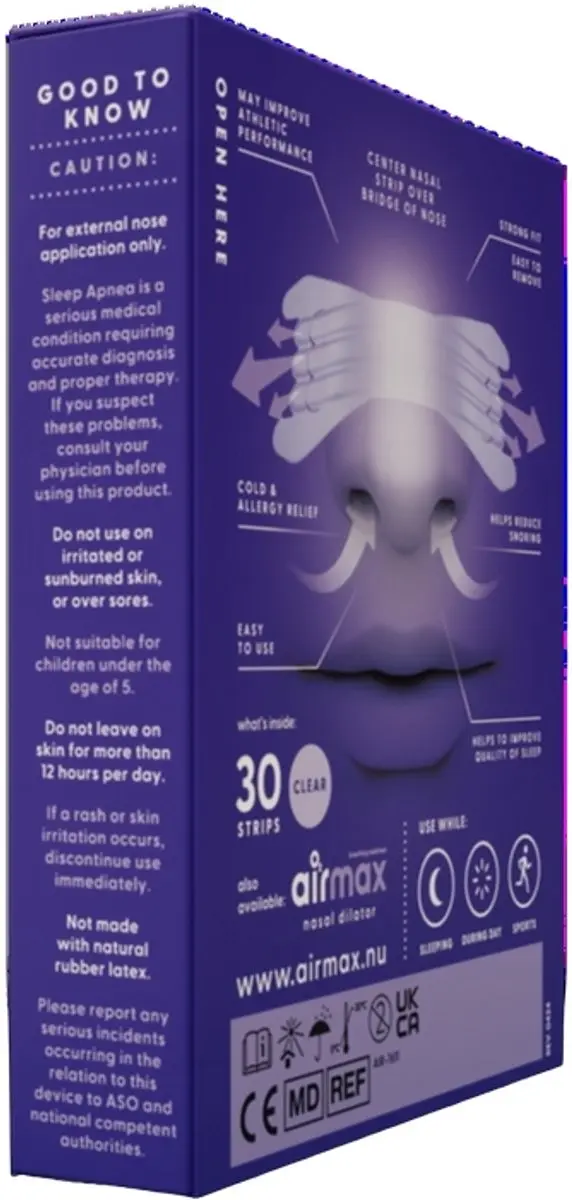 Airmax Nasal Strips - 30 Stuks