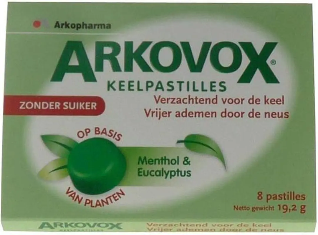 Arkopharma Keelpastilles Menthol & Eucalyptus 8 Stuks