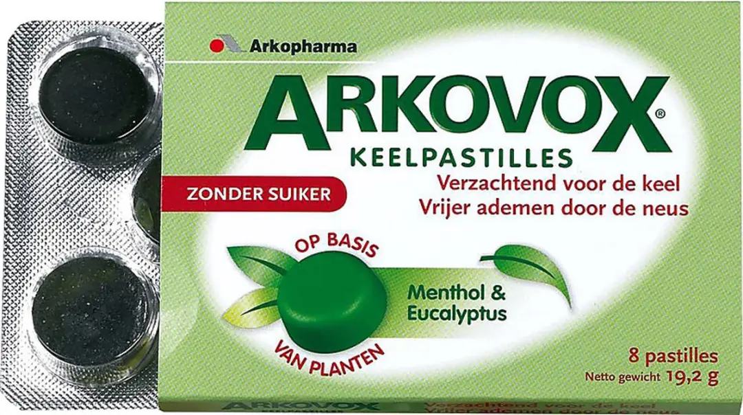 Arkopharma Keelpastilles Menthol & Eucalyptus 8 Stuks