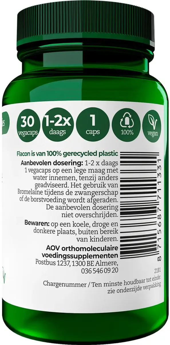 AOV Bromelaïne 30 Vegacaps