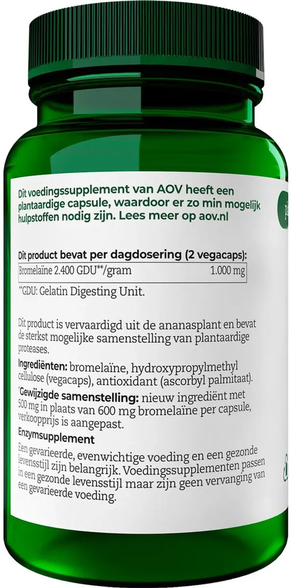 AOV Bromelaïne 30 Vegacaps