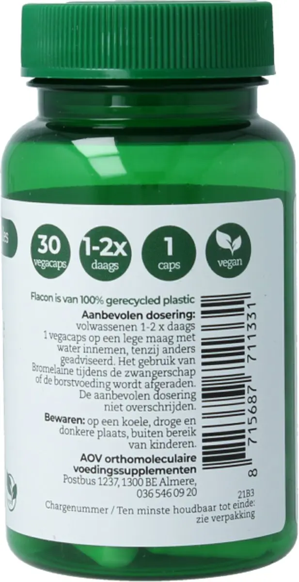 AOV Bromelaïne 30 Vegacaps