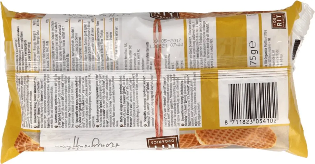 DE RIT Honingwafels 12 Stuks
