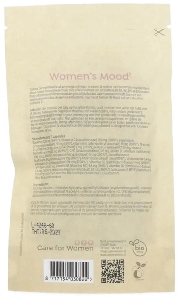Care For Women Mood Voedingssupplement 60 Capsules