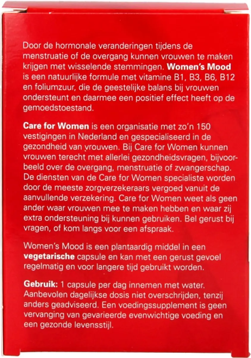 Care For Women Mood Voedingssupplement 60 Capsules