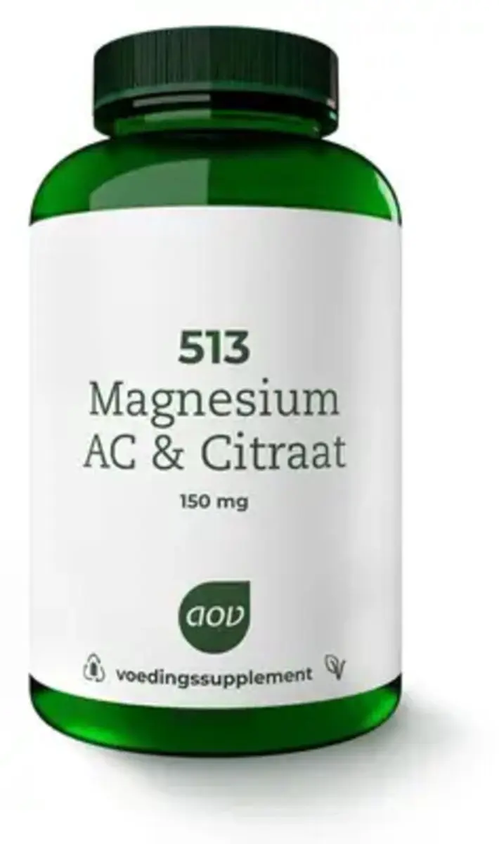 AOV Magnesium Bisglycinaat & Citraat 360g - 2x180 tabletten