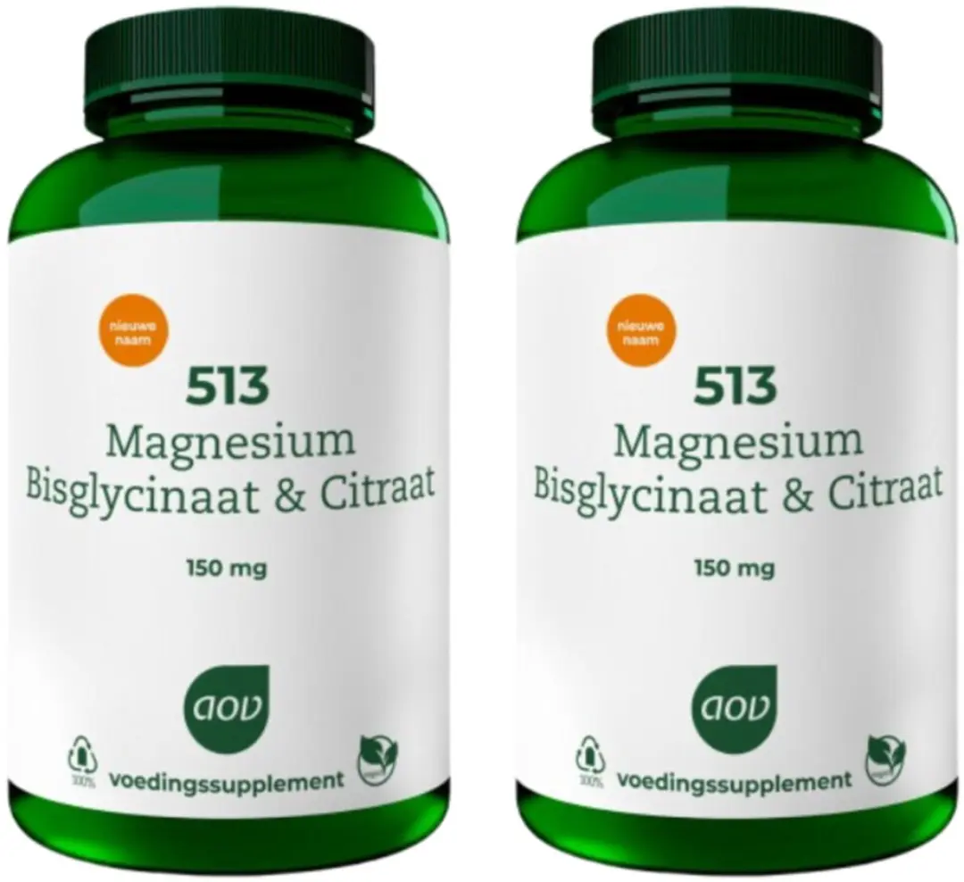 AOV Magnesium Bisglycinaat & Citraat 360g