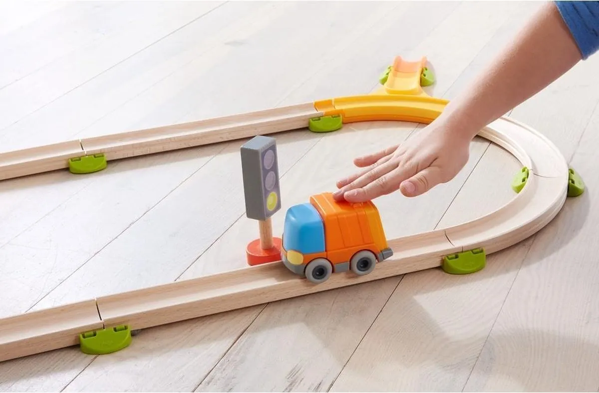 Haba Kullerbü Vuilniswagen - 2 tot 8 jaar - Oranje - afbeelding 6 van 6