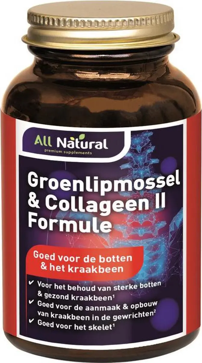 All Natural Groenlipmossel & Collageen II 60 Tabletten