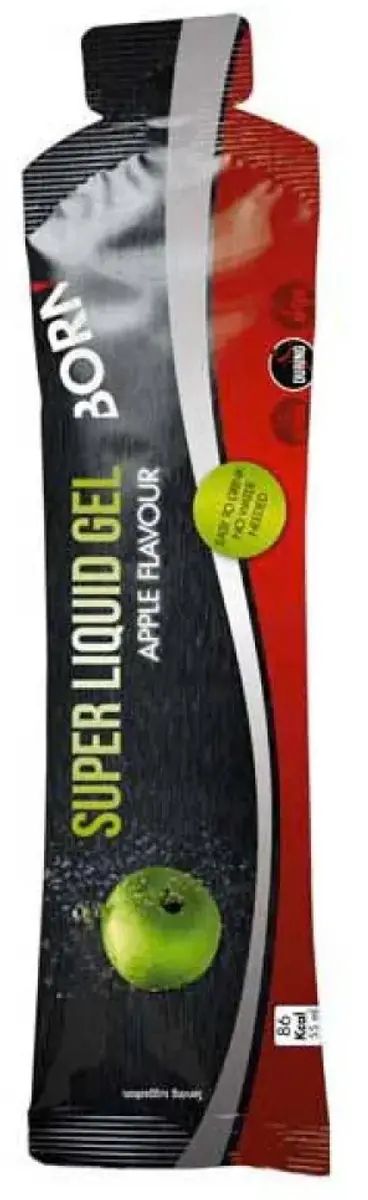 Born Super Liquid Gel Isotone Energiegel Appel - 12x55ml - afbeelding 6 van 6