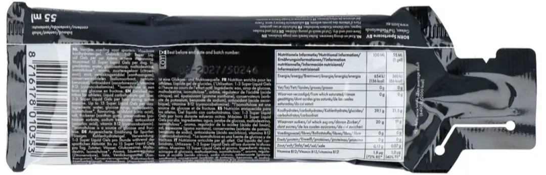 Born Super Liquid Gel Isotone Energiegel Appel - 12x55ml