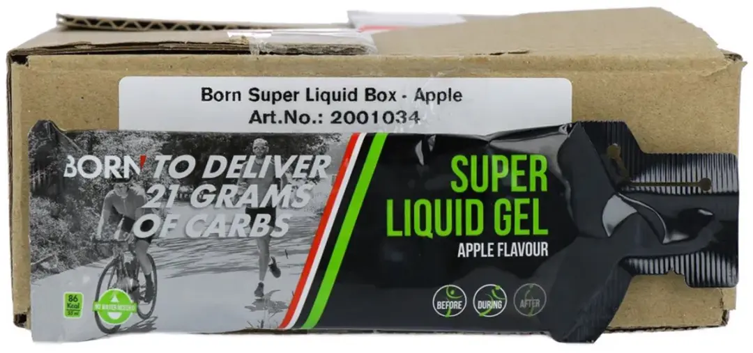 Born Super Liquid Gel Isotone Energiegel Appel - 12x55ml
