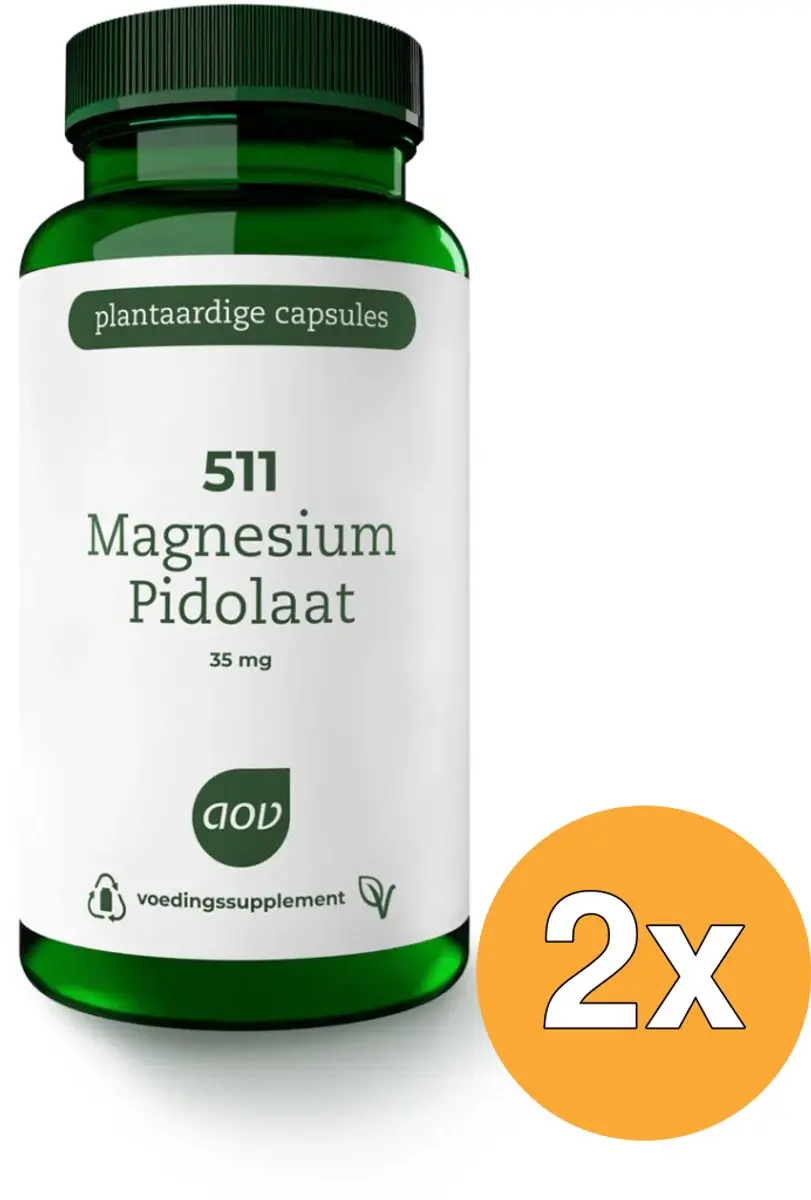 AOV Magnesium Pidolaat 180g - 2x90 Vegacapsules