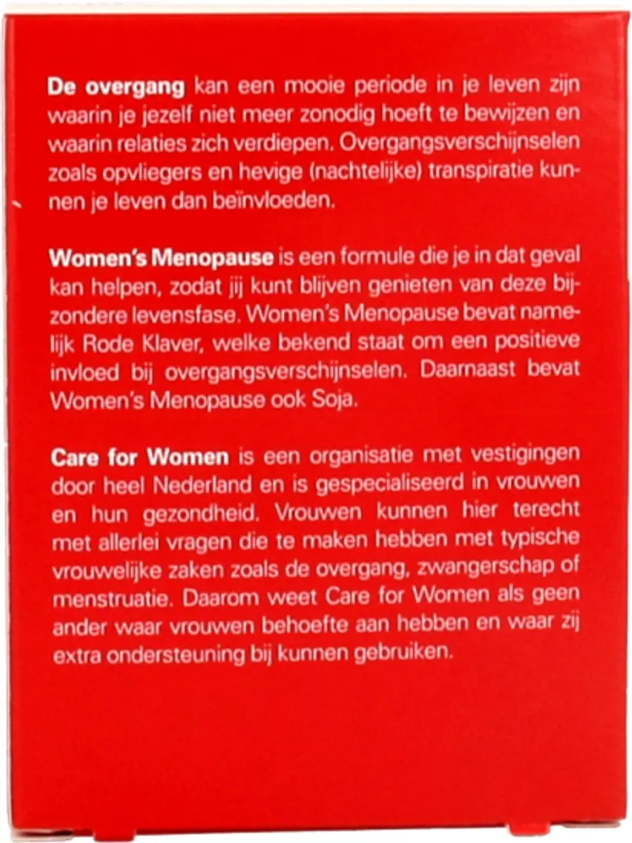Care For Women Menopauze Voedingssupplement - 30 Capsules