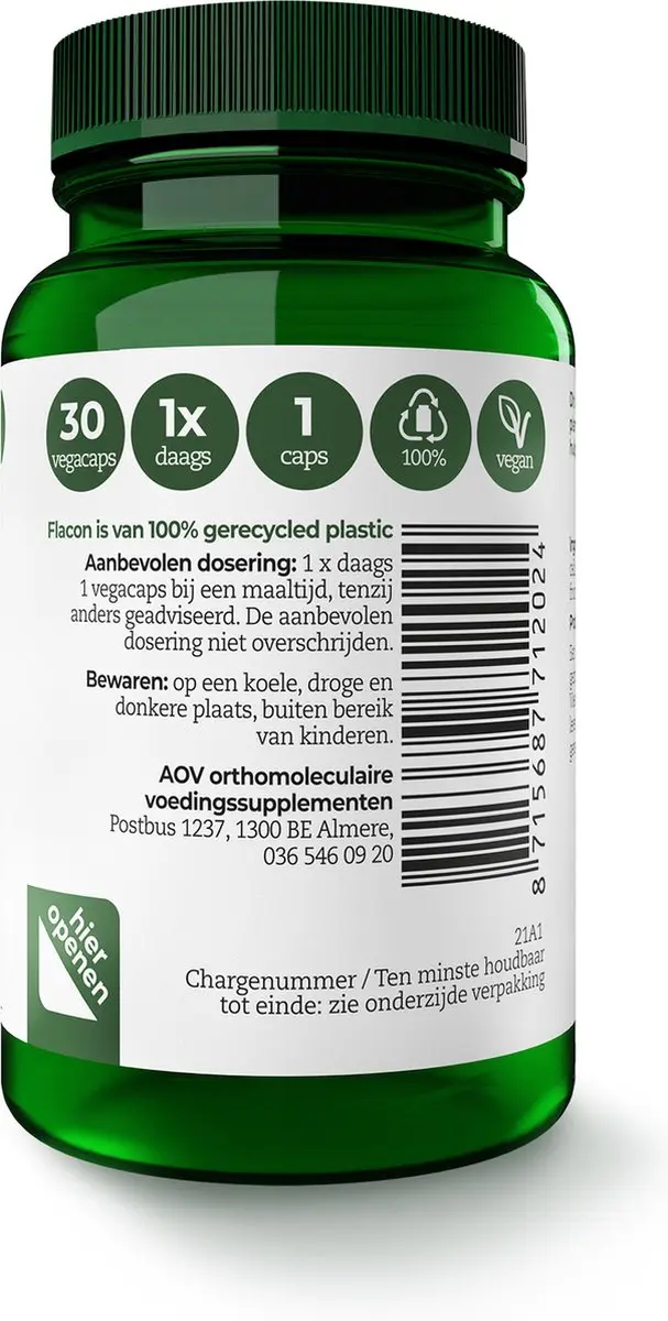 AOV Biotica Voedingssupplement 30 Vegacaps