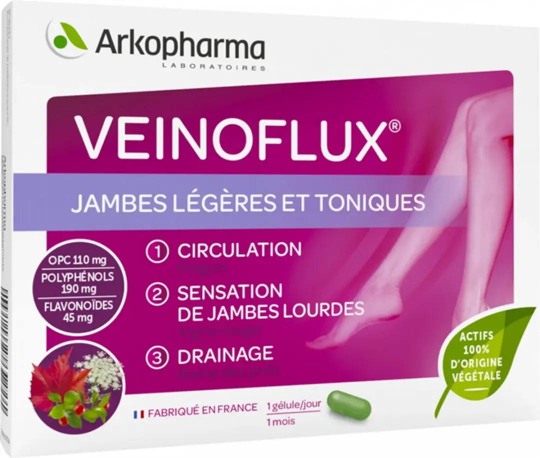 Arkopharma Veinoflux Licht en Tonisch Benen Capsules 30 Stuks