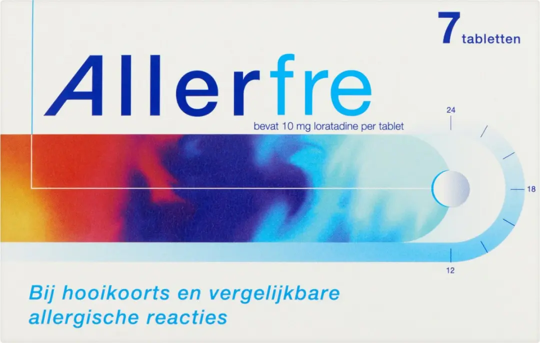 Allerfre Loratadine 10mg Hooikoorts Tabletten