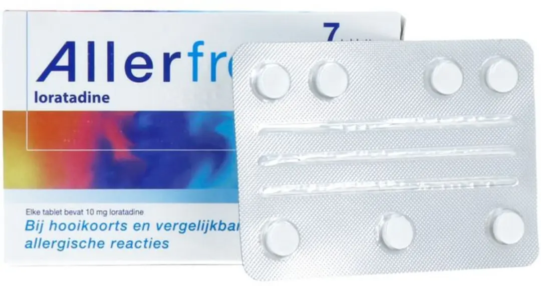 Allerfre Loratadine 10mg Hooikoorts Tabletten - 7 Stuks