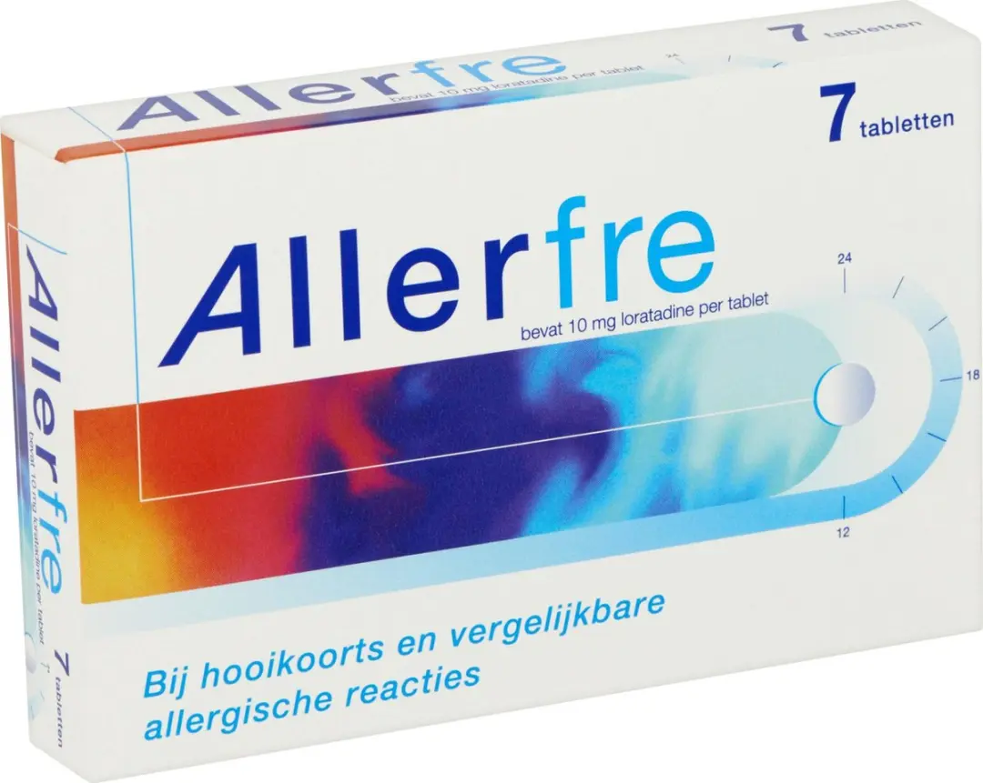 Allerfre Loratadine 10mg Hooikoorts Tabletten - 7 Stuks